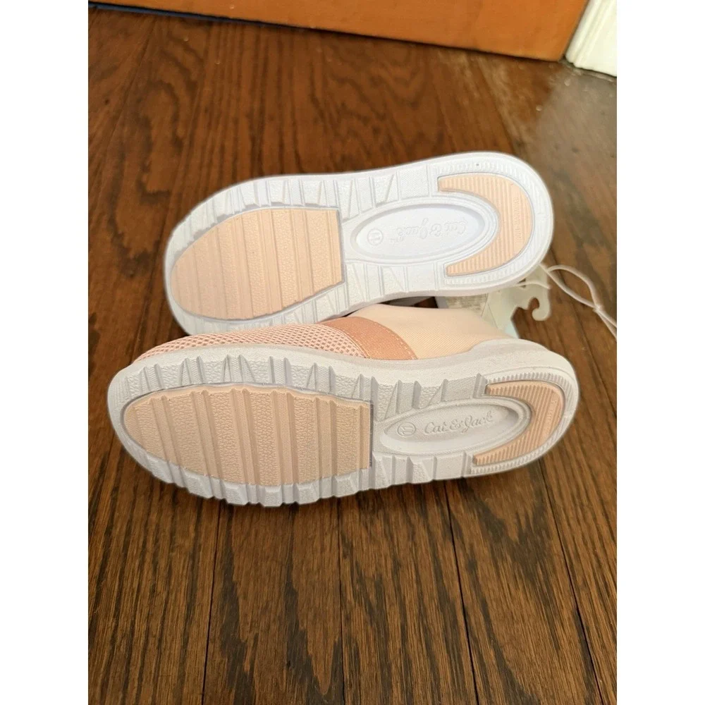 Cat & Jack Unisex Toddler Light Pink Slip-On Water Shoes Size 11 NWOB Mesh Top